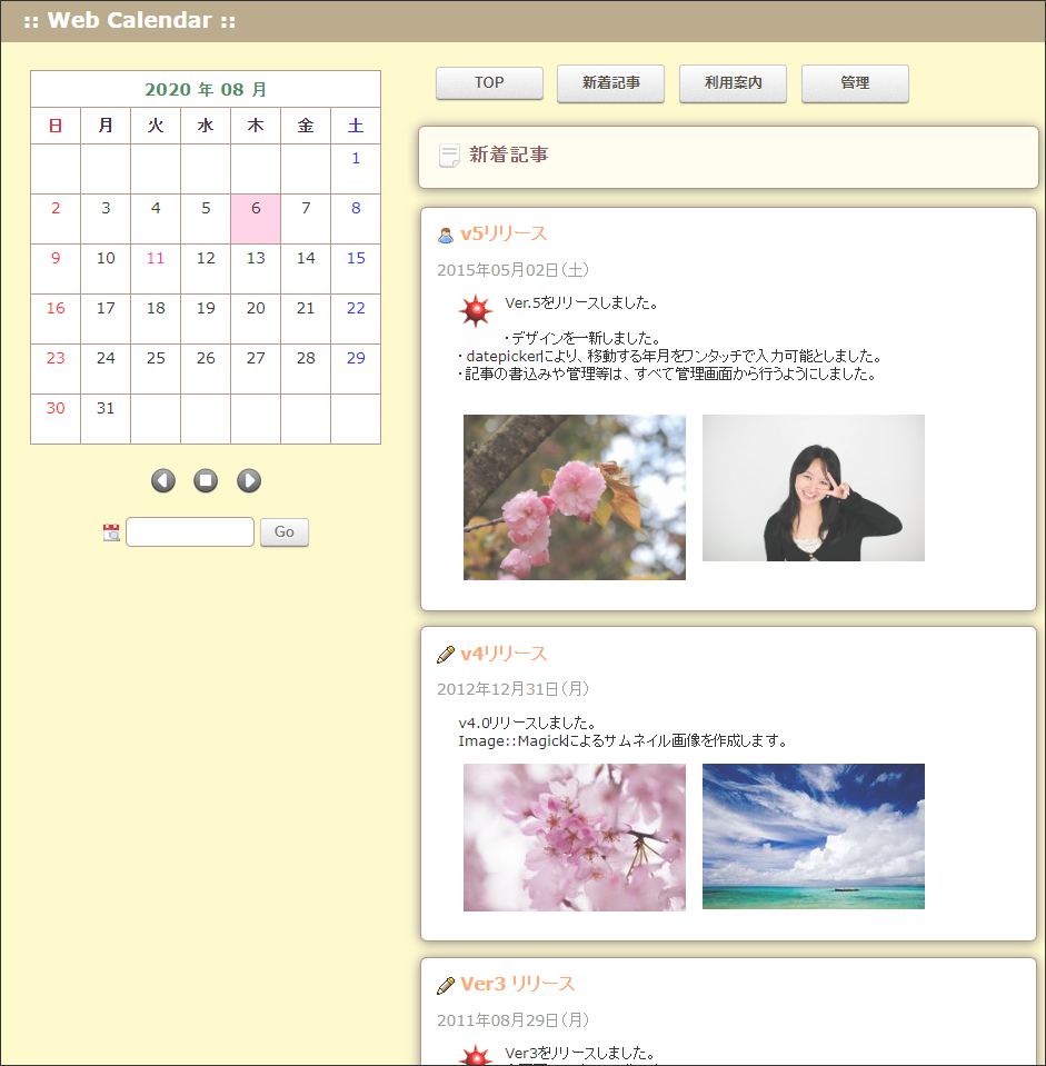Web Calen